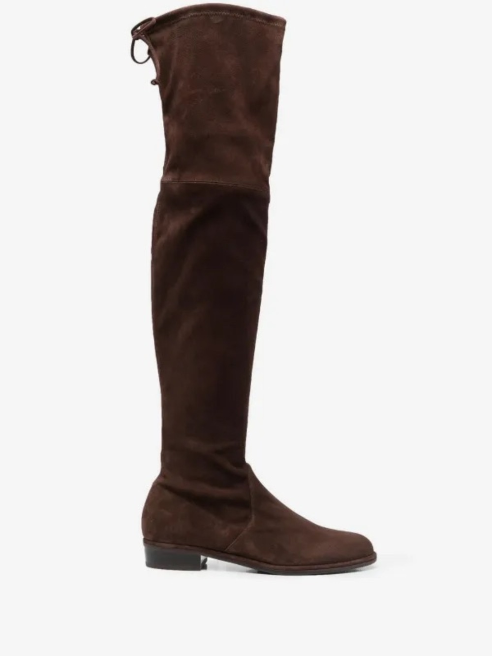 Stewart Weitzman Over-the-Knee Suede Boots in Dark Brown